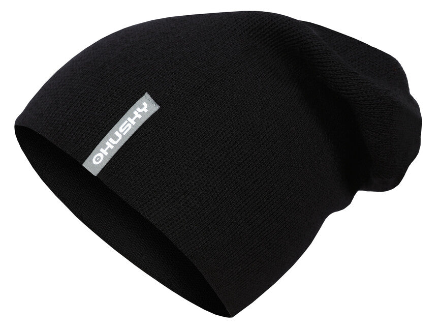 HUSKY Merhat 2 мъжка merino шапка, черно