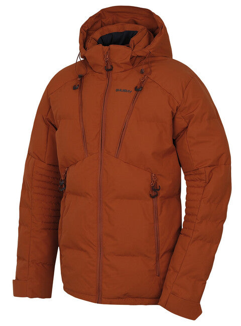 HUSKY Norel men's padded winter jacket, dark brick