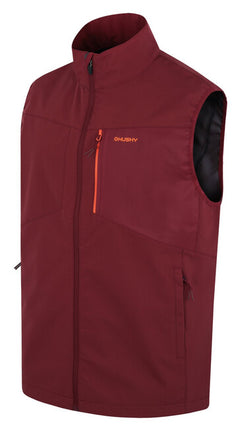 HUSKY Salien men's softshell vest M, burgundy