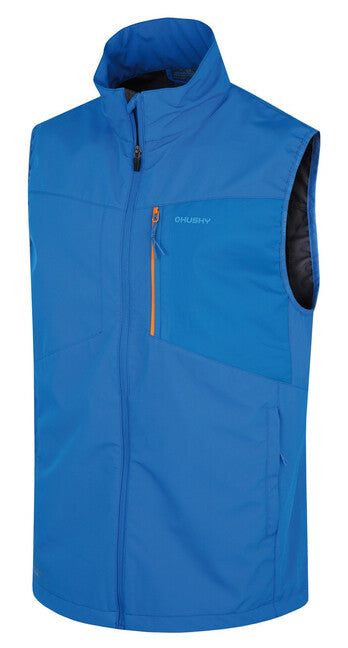 HUSKY Salien men's softshell vest M, neon blue