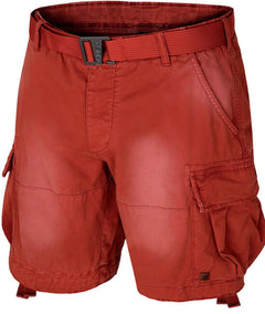 HUSKY Ropy men's cotton shorts, dark brick