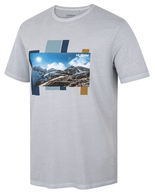 HUSKY Skyline памучна тениска мъжка, сива