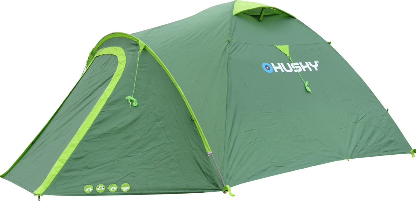 HUSKY Bizon 4 Plus палатка за открито, светло зелена