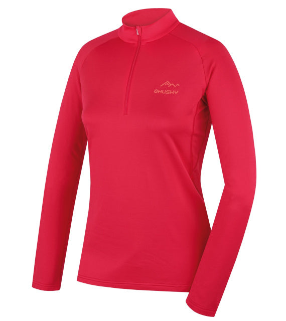 HUSKY Active Winter Термобелье тениска дълги ръкави TROMI ZIPS, розова, L
