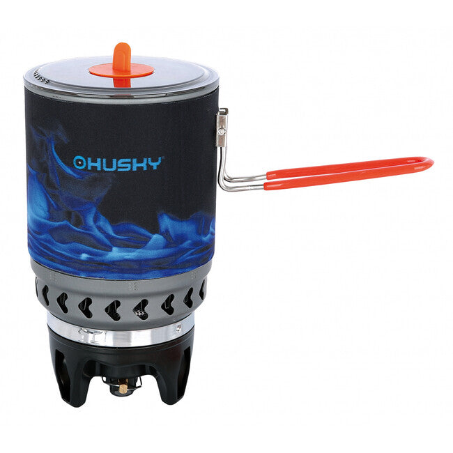 HUSKY Blaze многофункционален готварски комплект с варилник, оранжев