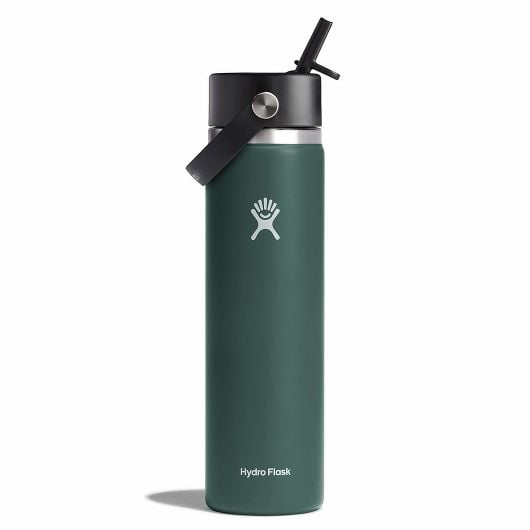 Hydro Flask Wide Mouth термобутилка Flex Straw Cap 24 OZ 710 ml със широк отвор, елхово зелено