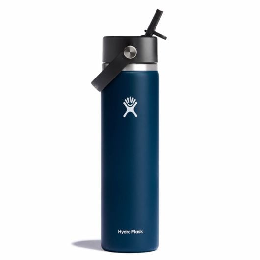 Hydro Flask Wide Mouth термобутилка Flex Straw Cap 24 OZ 710 ml широка с устие, индиго