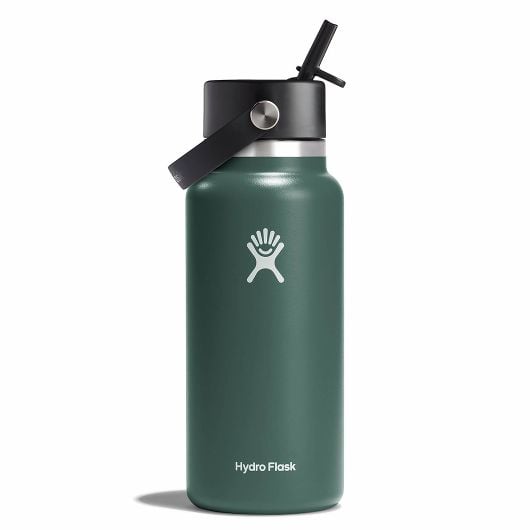 Hydro Flask Wide Flex Straw Cap термобутилка 946 ml Широка със сламка 32 OZ, смърч