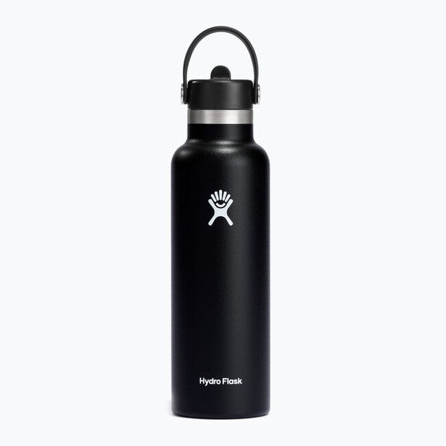 Hydro Flask Standard Flex Straw Cap термобутилка със сламка 621 ml OZ, черна
