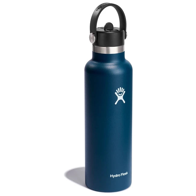 Hydro Flask Standard Flex Straw Cap термобутилка с тръбица 621 ml OZ, индиго