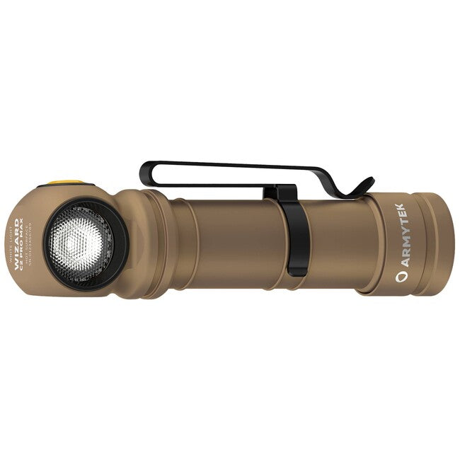 ArmyTek Wizard C2 Pro Max LED ръчен фенер с магнитен държач и захранване от акумулатор 4000 lm, песък