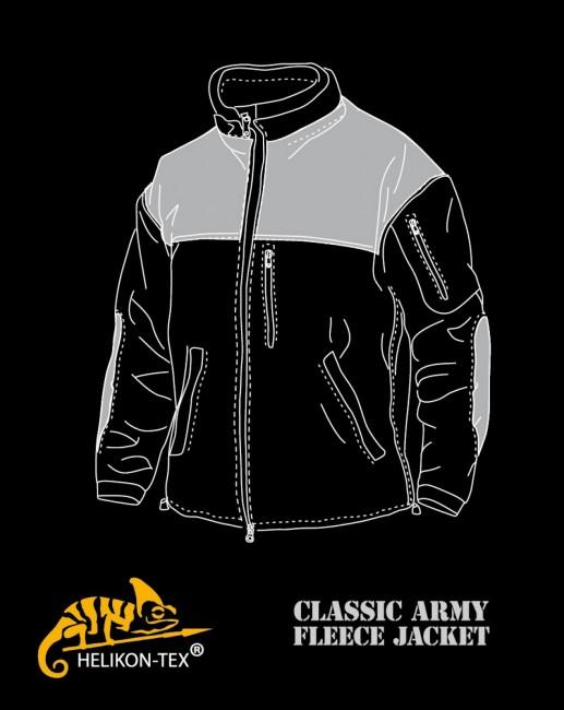 Helikon-Tex Classic Army флисов укрепен черно яке
