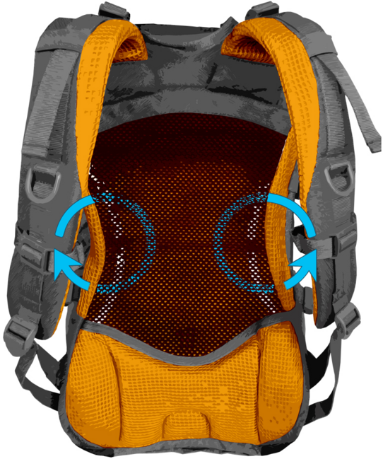 HUSKY Skid 26l туристическа / велосипедна раница Cyklo, черна