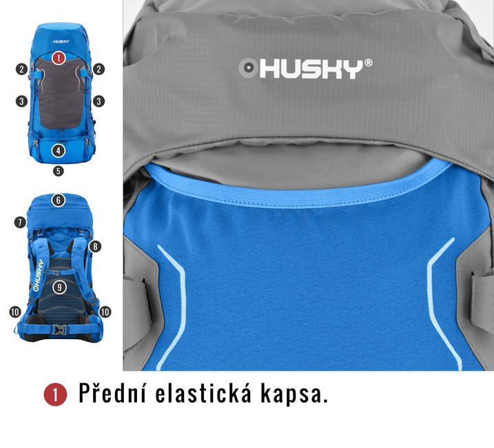 HUSKY Ultralight Rony New раница 50l, черна