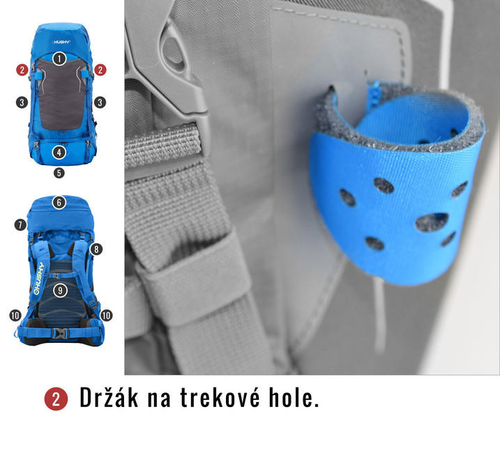 HUSKY Ultralight Rony New раница 50l, синя