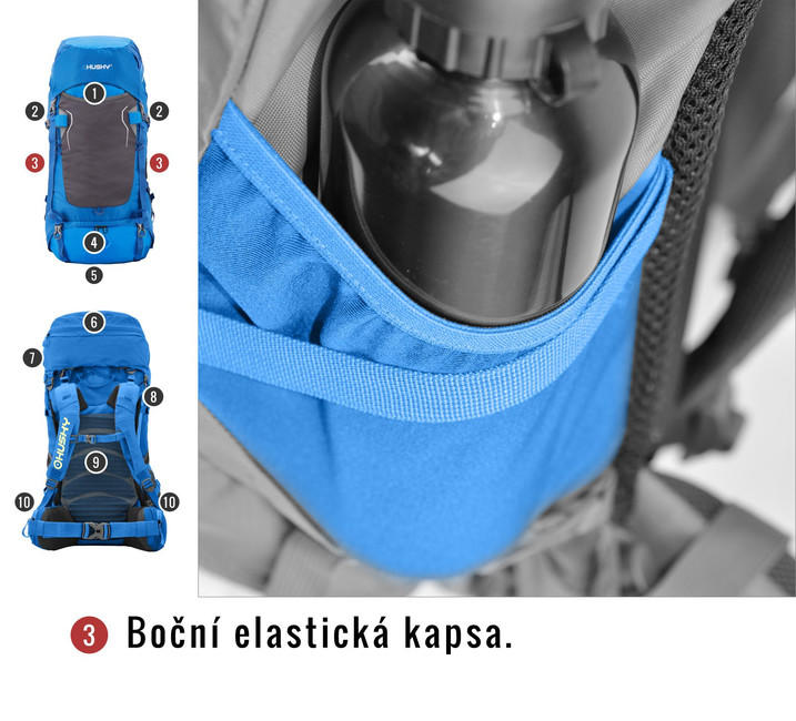 HUSKY Ultralight Rony New раница 50l, синя