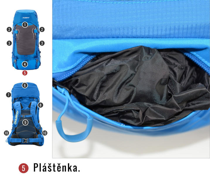 HUSKY Ultralight Rony New раница 50l, синя