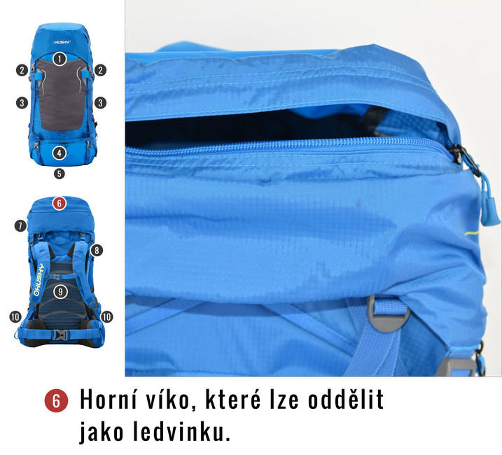 HUSKY Ultralight Rony New раница 50l, синя
