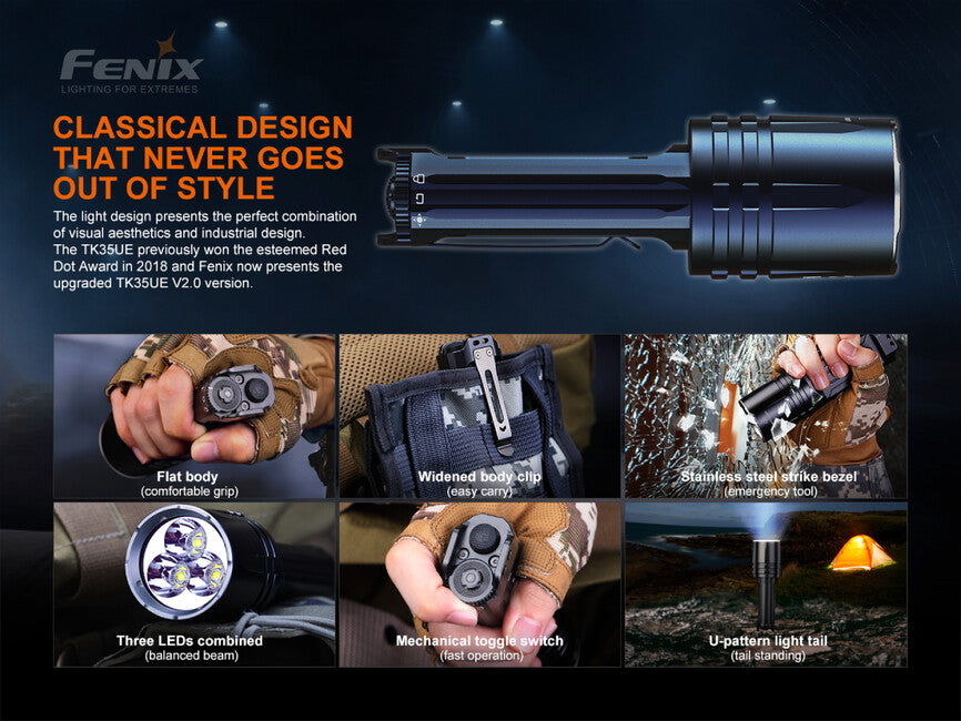 Fenix TK35 UE V2.0 LED фенер (5000 лумена)