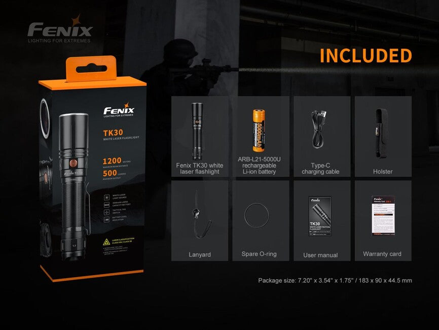 Fenix TK30 лазерен тактически фенер