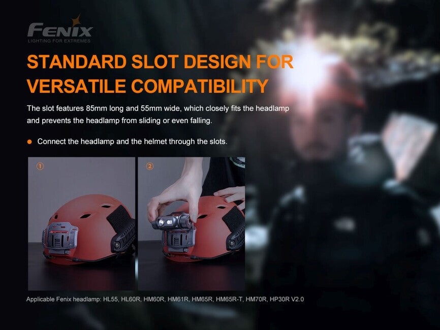 Fenix ALG-04 держател за фенери за глава с NVG монтаж за каски