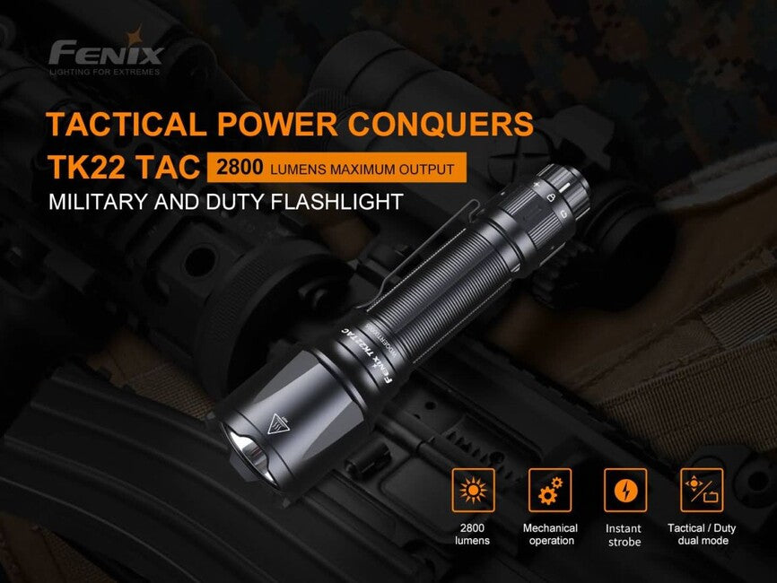 Fenix TK22 TAC тактически фенер