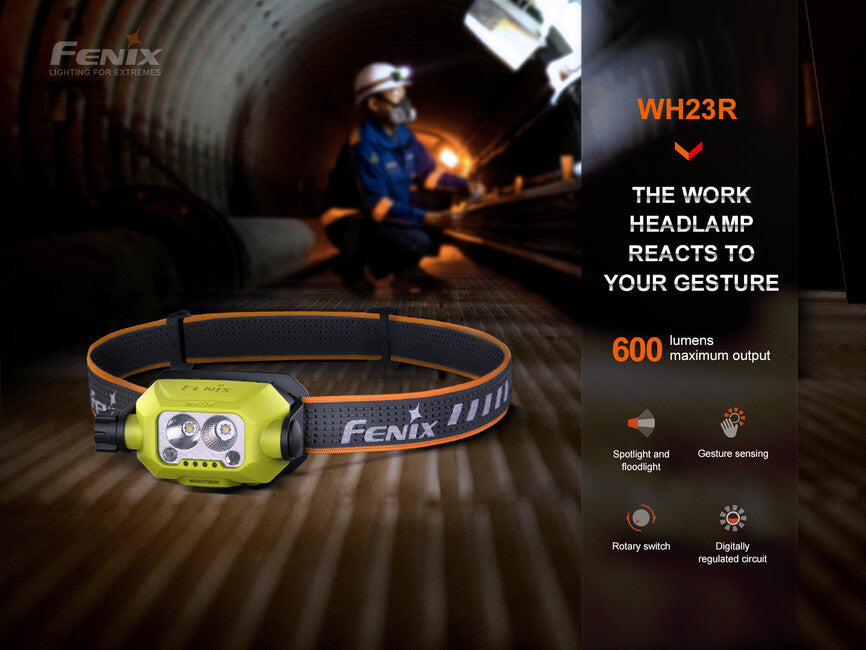 Fenix WH23R работна фенер за глава