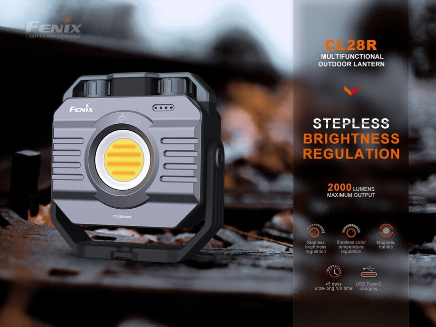 Fenix CL28R работно светло с powerbank