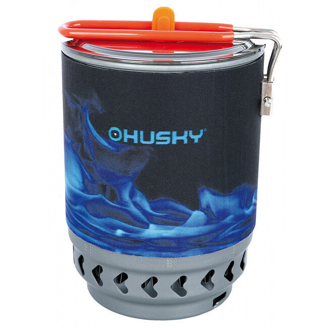 HUSKY Blaze многофункционален готварски комплект с варилник, оранжев