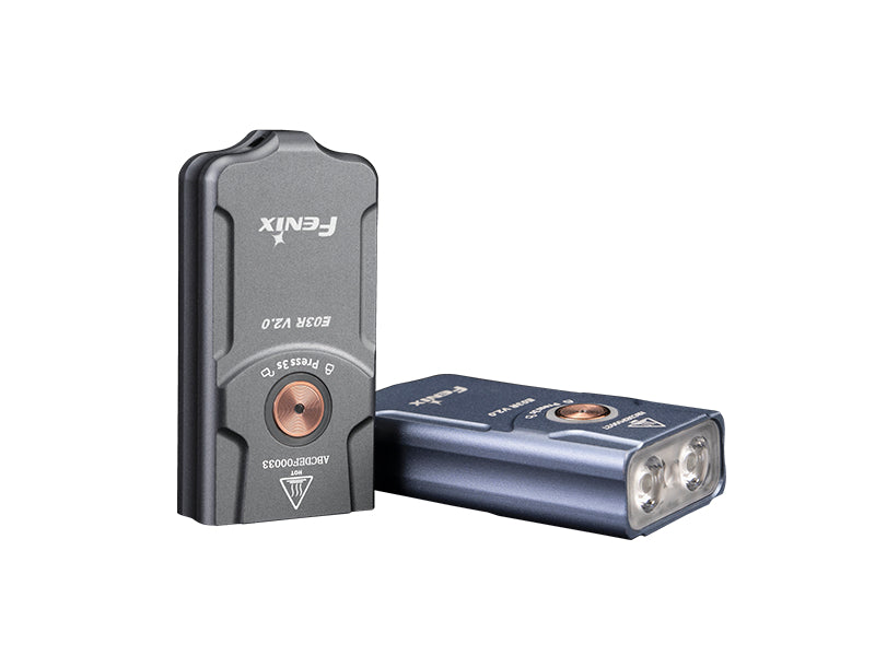 Fenix E03R V2.0 преносим фенер с батерия, сив