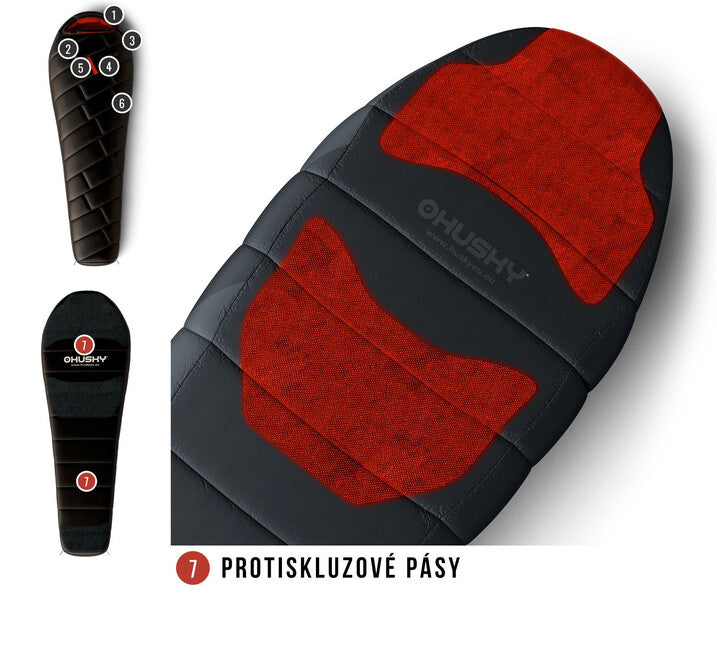 HUSKY Premium Proud спален чувал -29°C, черен