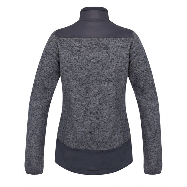HUSKY Alan γυναικείο fleece πουλόβερ με φερμουάρ, σκούρο γκρι