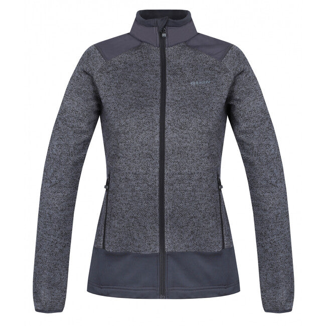 HUSKY Alan γυναικείο fleece πουλόβερ με φερμουάρ, σκούρο γκρι