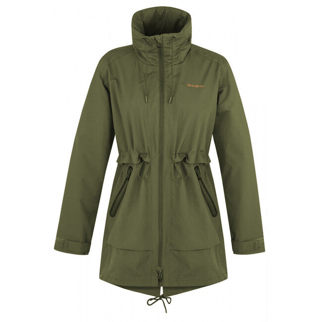 HUSKY Nevr women's hardshell coat, dark khaki