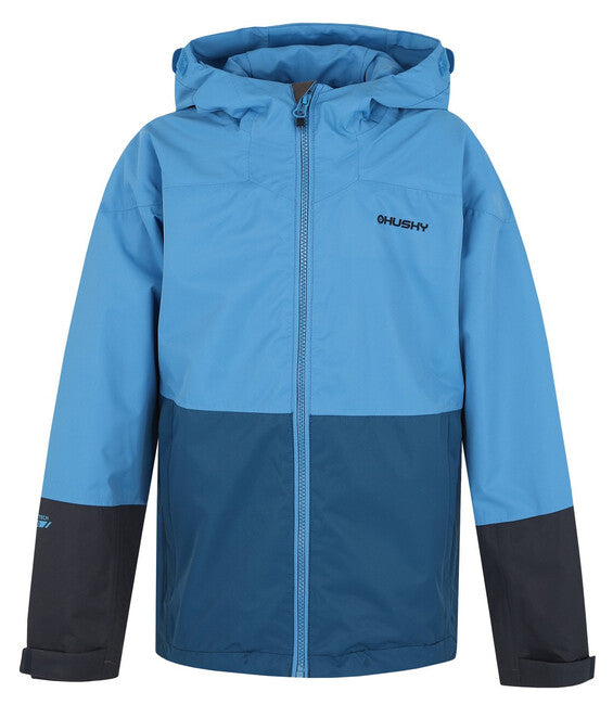HUSKY Nicker K kids' hardshell jacket, blue/dark blue