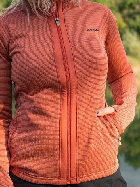HUSKY Artic Zip дамски суитшърт с цип, червено