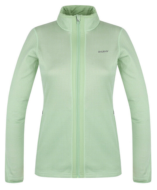 HUSKY Artic Zip дамски суитшърт с цип, зелено
