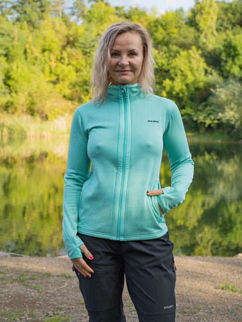 HUSKY Artic Zip дамски суитшърт с цип, тюркоазен