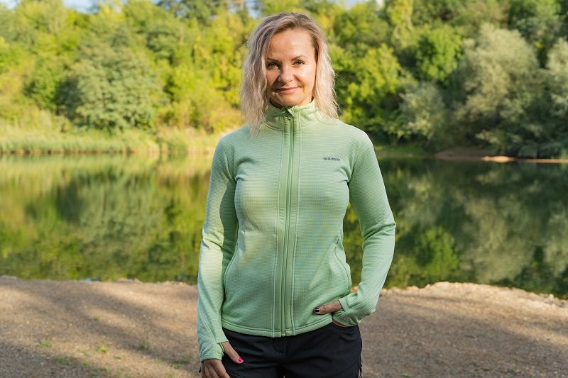 HUSKY Artic Zip дамски суитшърт с цип, жълто