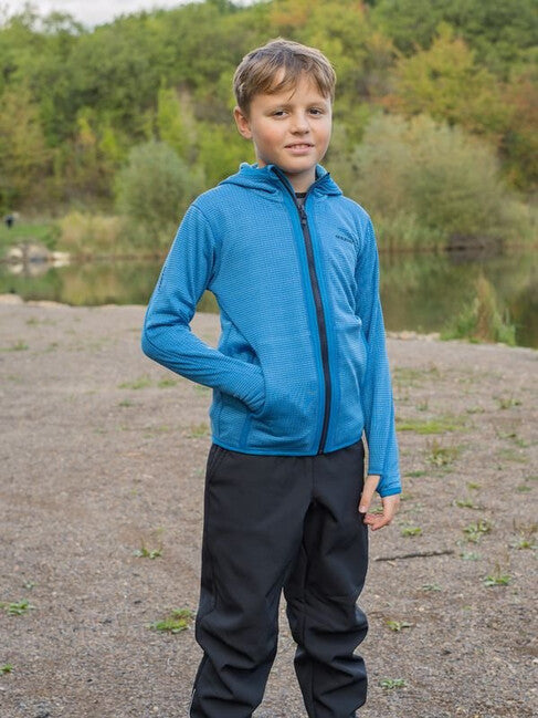 HUSKY Artic Zips K otroški pulover s kapuco, modra/črna modra