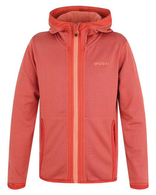 HUSKY Artic Zips K суитшърт с качулка, червена/черна синя