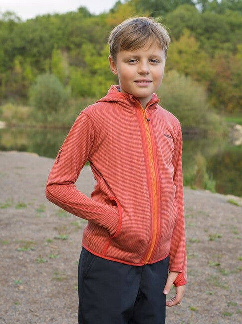 HUSKY Artic Zips K суитшърт с качулка, червена/черна синя