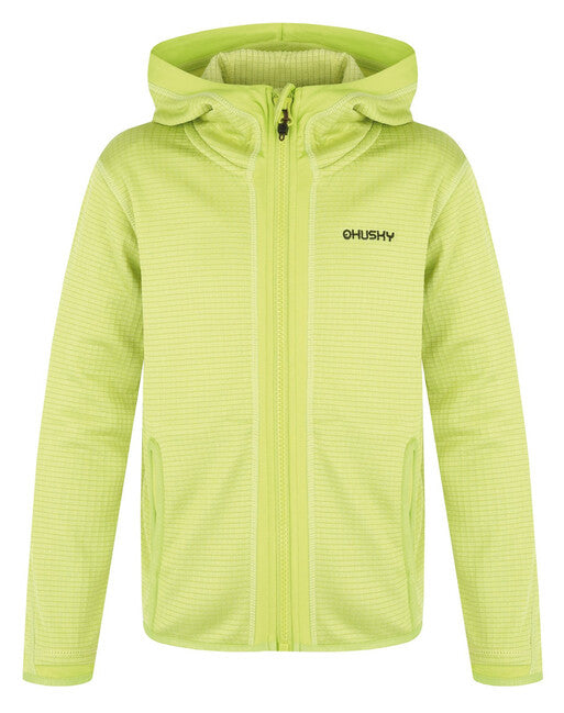 HUSKY Artic Zips суитшърт с качулка детски, бр. зелена / тъмна каки