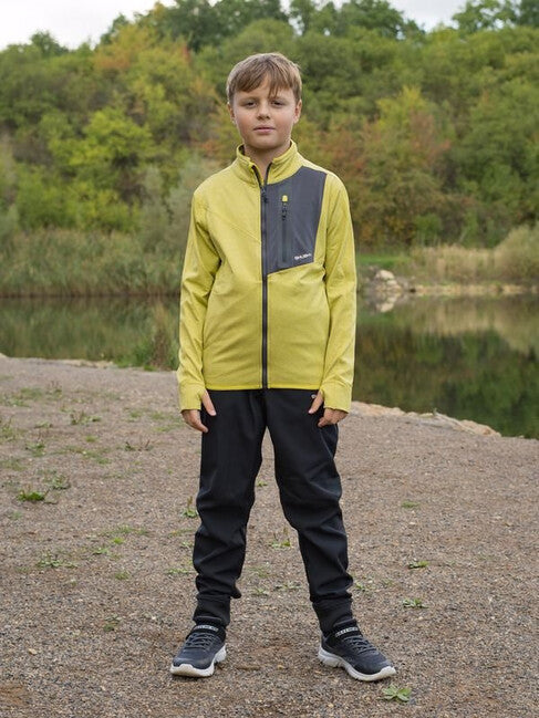HUSKY Ane K kids' zip hoodie, lime green