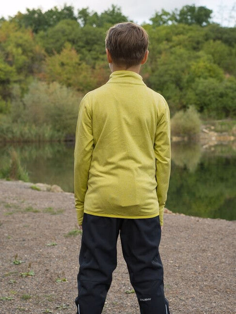 HUSKY Ane K kids' zip hoodie, lime green