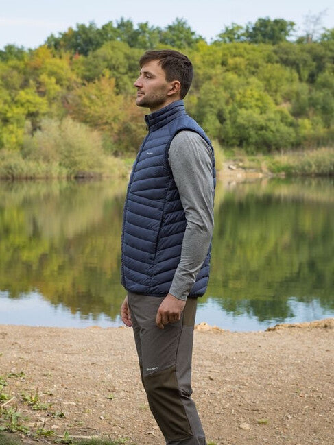 Husky Dresles Men's Down Vest, Dark Blue