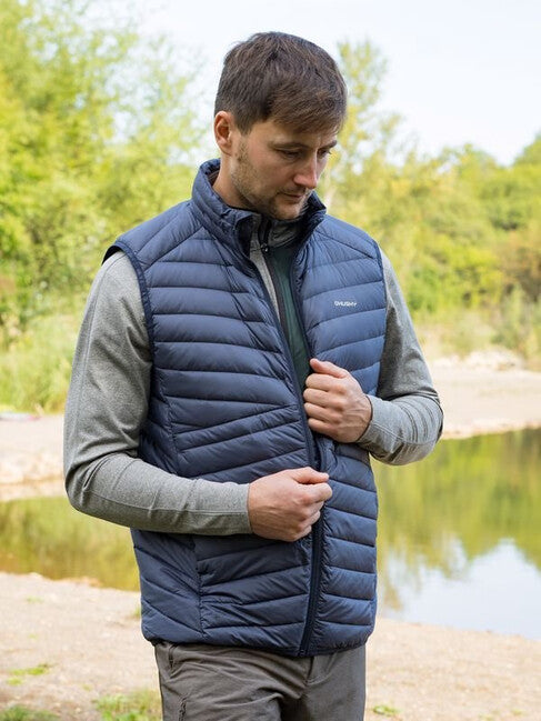 Husky Dresles Men's Down Vest, Dark Blue