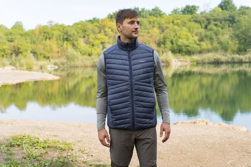 HUSKY Dresles хартиена елек мъжки, тъмносив зелен