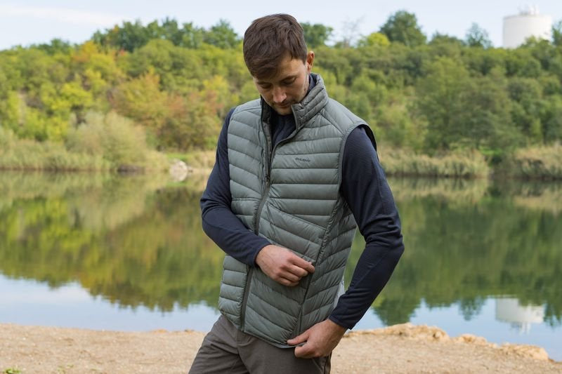 HUSKY Dresles хартиена елек мъжки, тъмносив зелен