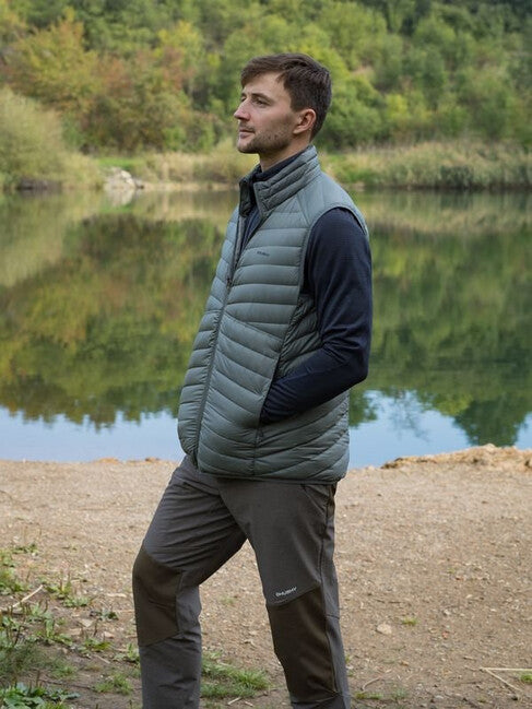 HUSKY Dresles хартиена елек мъжки, тъмносив зелен